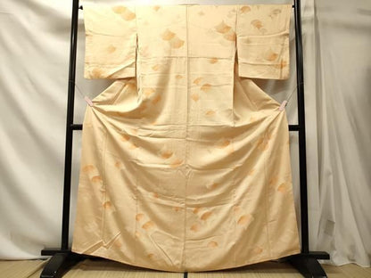 平和屋着物■上質な小紋　花青海波　暈し染め　正絹　逸品　CABN4517oy
