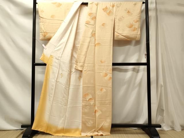 平和屋着物■上質な小紋　花青海波　暈し染め　正絹　逸品　CABN4517oy