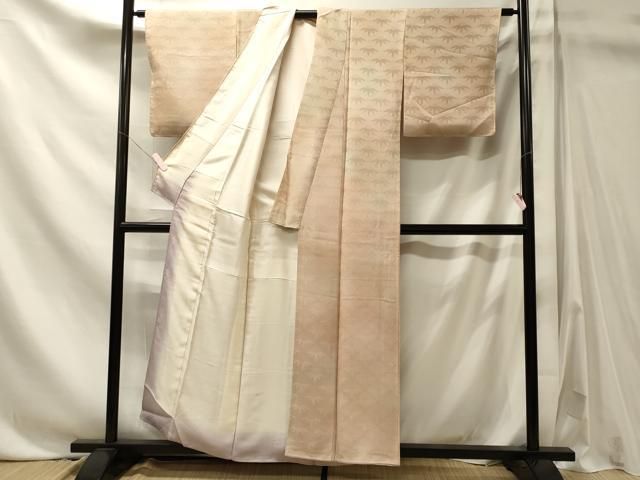 平和屋着物■上質な小紋　雪輪青海波地紋　暈し染め　正絹　逸品　未使用　CABN4521oy