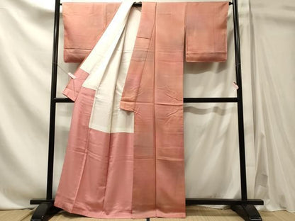 平和屋着物■上質な小紋　霞文　正絹　逸品　未使用　CABN4523oy