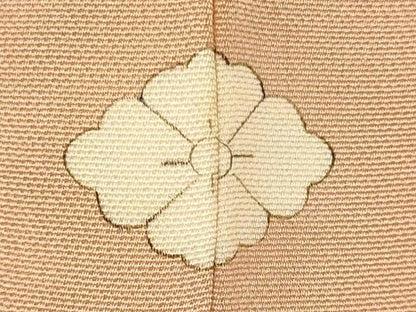 平和屋着物■上質な色無地　枝葉地紋　淡香色　正絹　逸品　CABN4526oy