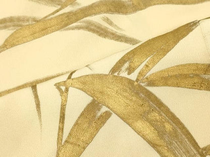 平和屋着物■訪問着　手描き　草葉文　金彩　正絹　逸品　CABN4534oy