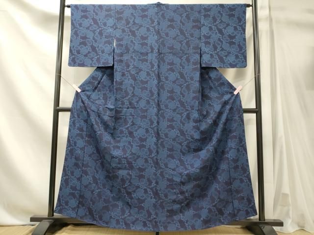 平和屋着物■上質な小紋　舞花文　正絹　逸品　CABN4536oy