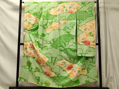 平和屋着物■豪華振袖　駒刺繍　絞り　菊　金銀彩　正絹　逸品　CABN4547oy