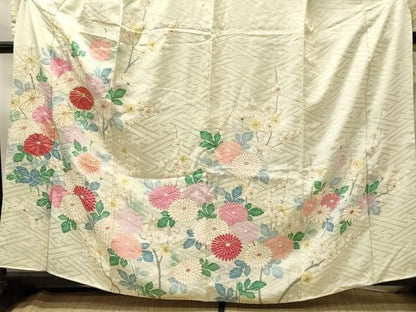 平和屋着物■豪華振袖　駒刺繍　枝花文　金彩　正絹　逸品　CABN4549oy