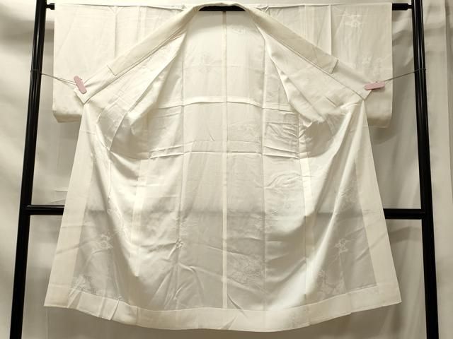 平和屋着物■長襦袢　無双仕立て　雲取り松地紋　正絹　逸品　未使用　CABN4551oy