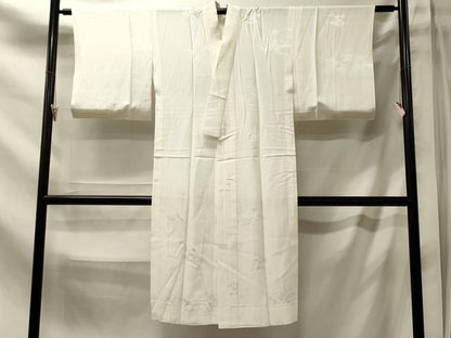 平和屋着物■長襦袢　無双仕立て　雲取り松地紋　正絹　逸品　未使用　CABN4551oy
