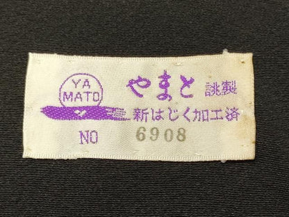 平和屋着物■豪華黒留袖　作家物　駒刺繍　源氏物語図文　金彩　やまと誂製　正絹　逸品　CABN4578oy