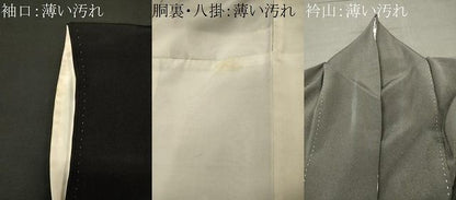 平和屋着物■豪華黒留袖　刺繍　尾長鳥枝梅文　金彩　正絹　逸品　CABN4579oy