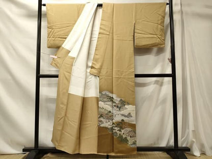 平和屋着物■豪華色留袖　人物風景文　暈し染め　正絹　逸品　CABN4591oy