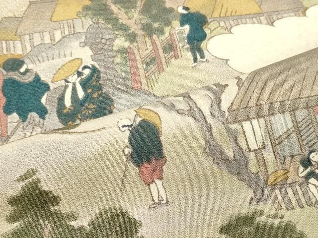 平和屋着物■豪華色留袖　人物風景文　暈し染め　正絹　逸品　CABN4591oy