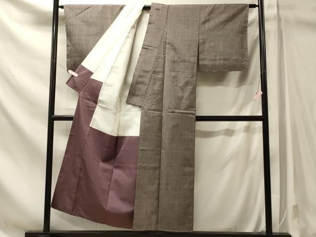 平和屋着物■上質な紬　霞文　正絹　逸品　未使用　CABN4598oy