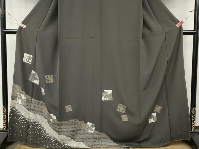 平和屋着物●訪問着　源氏香花文　金彩　正絹　逸品　未使用　CABN4833ut