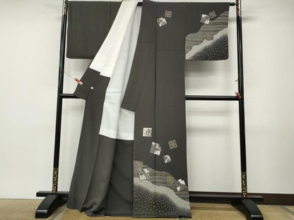 平和屋着物●訪問着　源氏香花文　金彩　正絹　逸品　未使用　CABN4833ut
