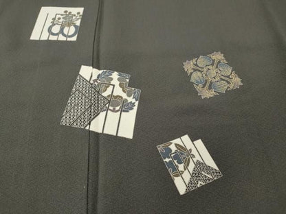平和屋着物●訪問着　源氏香花文　金彩　正絹　逸品　未使用　CABN4833ut