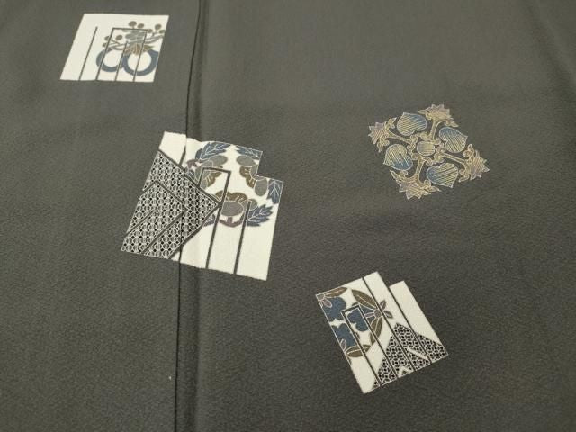平和屋着物●訪問着　源氏香花文　金彩　正絹　逸品　未使用　CABN4833ut