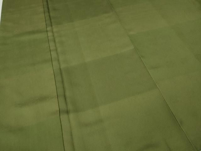 平和屋着物●上質な小紋　紗綾形花地紋　格子柄　正絹　逸品　CABN4840ut