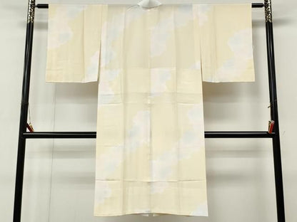平和屋着物●長襦袢　無双仕立て　舞花文　暈し染め　正絹　逸品　CABN4844ut