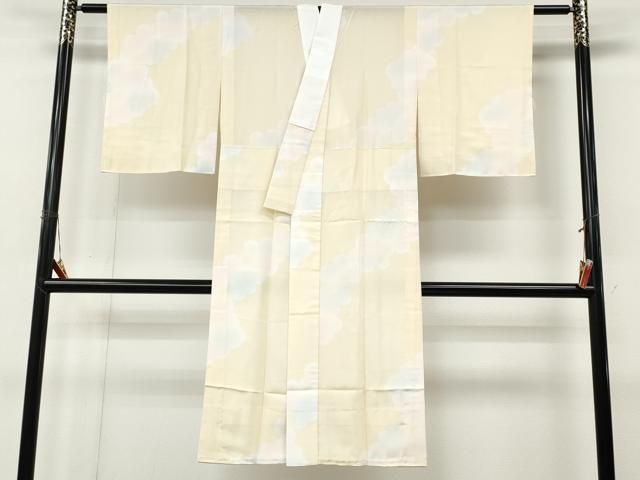 平和屋着物●長襦袢　無双仕立て　舞花文　暈し染め　正絹　逸品　CABN4844ut