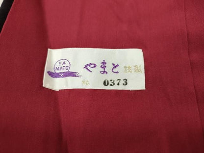 平和屋着物●結城紬　80亀甲　七宝花文　証紙付き　正絹　逸品　CABN4845ut