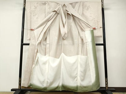 平和屋着物●豪華色留袖　立波舞花地紋　遠山文　暈し染め　仮絵羽　正絹　逸品　未使用　CABN4846ut
