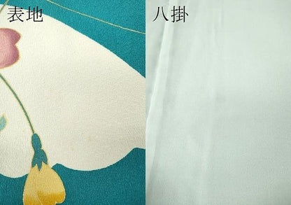 平和屋着物●上質な小紋　花蝶文　金彩　正絹　逸品　CABN4851ut