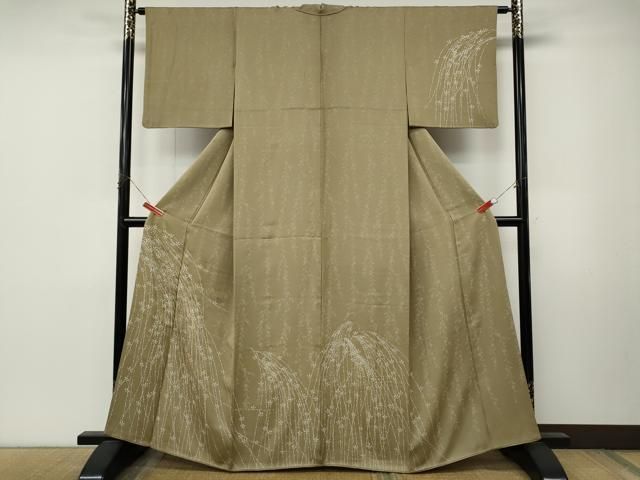 平和屋着物●訪問着　枝垂れ花文　金彩　三越扱い　正絹　逸品　CABN4854ut