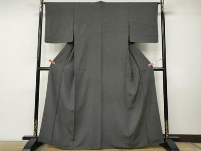 平和屋着物●江戸小紋　鮫小紋柄　黒地　正絹　逸品　CABN4870ut
