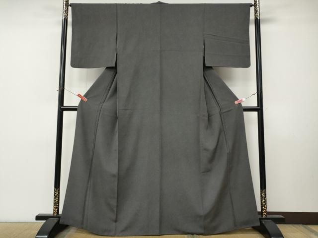 平和屋着物●江戸小紋　鮫小紋柄　黒地　正絹　逸品　CABN4870ut
