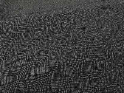 平和屋着物●江戸小紋　鮫小紋柄　黒地　正絹　逸品　CABN4870ut