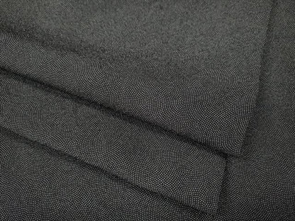 平和屋着物●江戸小紋　鮫小紋柄　黒地　正絹　逸品　CABN4870ut