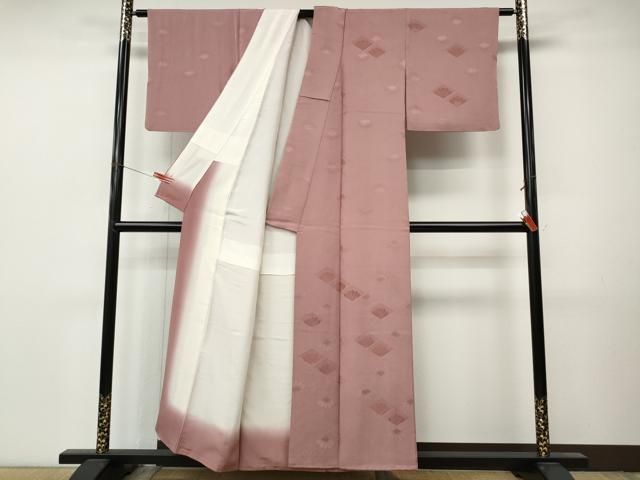 平和屋着物●訪問着　菱花文　正絹　逸品　CABN4877ut
