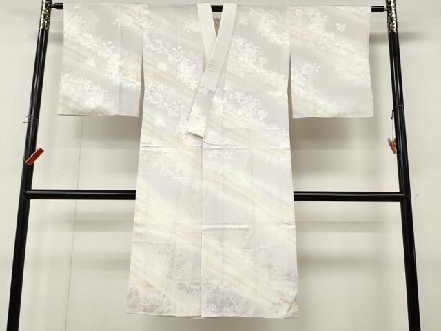 平和屋着物●長襦袢　無双仕立て　舞花地紋　暈し染め　やまと誂製　正絹　逸品　CABN4902ut