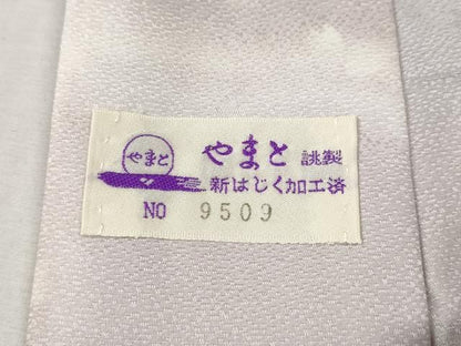 平和屋着物●長襦袢　無双仕立て　市松舞桜文　やまと誂製　正絹　逸品　CABN4903ut