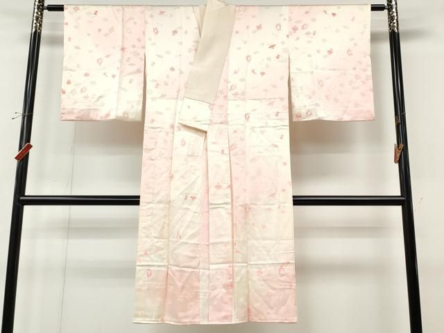 平和屋着物●長襦袢　無双仕立て　宝尽くし文　暈し染め　正絹　逸品　CABN4907ut
