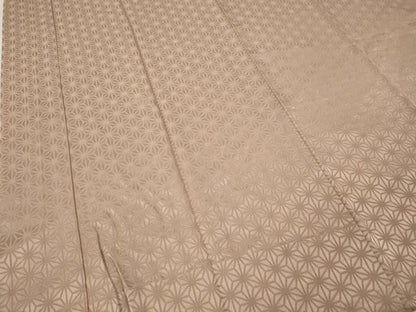 平和屋着物●長襦袢　無双仕立て　麻の葉地紋　水柿色　正絹　逸品　CABN4908ut