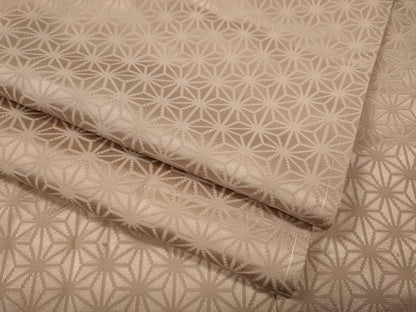 平和屋着物●長襦袢　無双仕立て　麻の葉地紋　水柿色　正絹　逸品　CABN4908ut