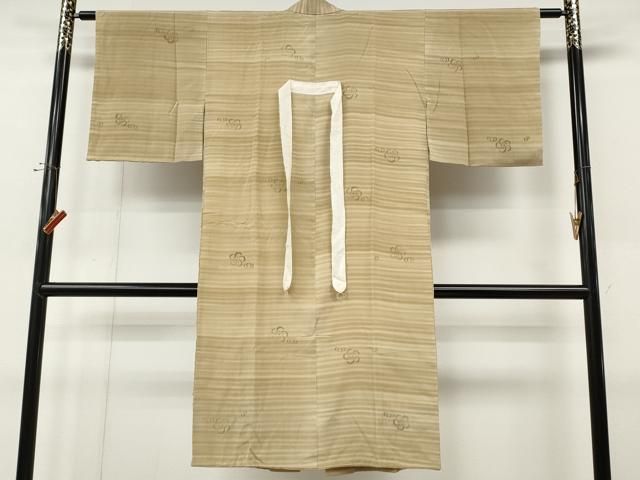 平和屋着物●長襦袢　袷　舞梅文　正絹　逸品　CABN4909ut