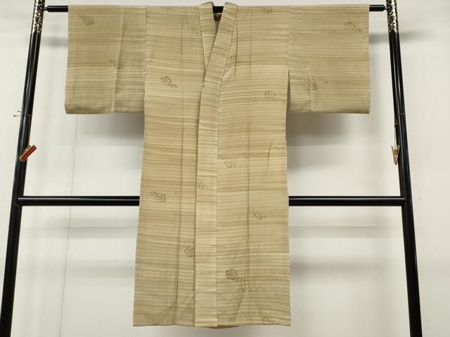 平和屋着物●長襦袢　袷　舞梅文　正絹　逸品　CABN4909ut