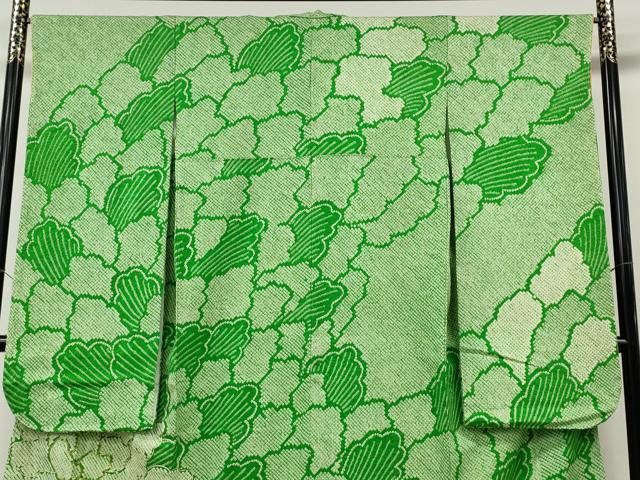 平和屋着物●豪華振袖　総絞り　駒刺繍　舞花文　正絹　逸品　CABN4915ut