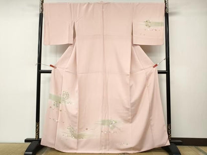 平和屋着物●訪問着　友禅　作家物　花籠文　暈し染め　正絹　逸品　CABN4929ut