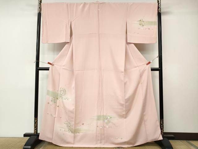 平和屋着物●訪問着　友禅　作家物　花籠文　暈し染め　正絹　逸品　CABN4929ut
