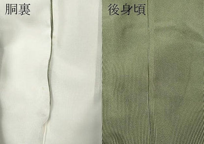 平和屋着物●江戸小紋　万筋　岩井茶色×絹鼠色　正絹　逸品　CABN4937ut