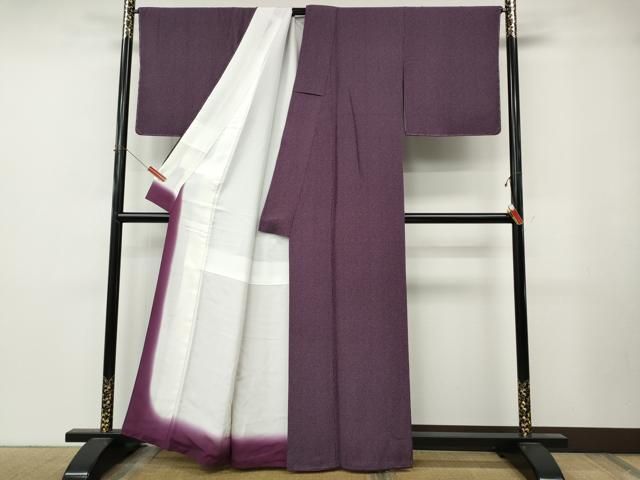 平和屋着物●江戸小紋　霞文　正絹　逸品　未使用　CABN4938ut