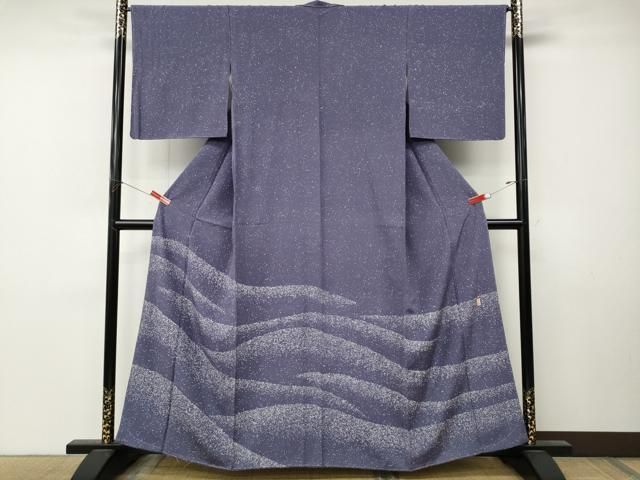 平和屋着物●訪問着　作家物　霞遠山文　正絹　逸品　未使用　CABN4939ut