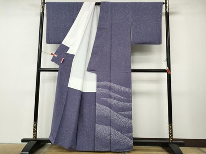 平和屋着物●訪問着　作家物　霞遠山文　正絹　逸品　未使用　CABN4939ut
