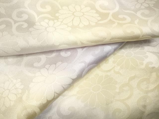 平和屋着物●長襦袢　無双仕立て　花唐草地紋　暈し染め　正絹　逸品　CABN4940ut