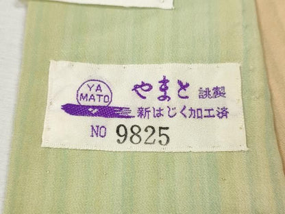 平和屋着物●長襦袢　無双仕立て　縞　暈し染め　やまと誂製　正絹　逸品　CABN4941ut
