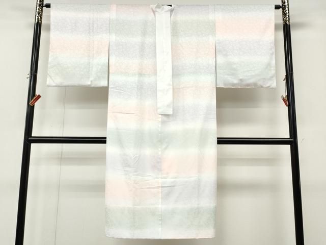 平和屋着物●洗える最高級着物　＜英＞はなぶさ謹製　長襦袢　無双仕立て　横段花唐草地紋　暈し染め　洗える着物　CABN4946ut