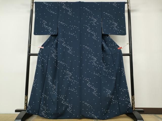 平和屋着物●上質な小紋　舞桜　金彩　正絹　逸品　CABN4949ut